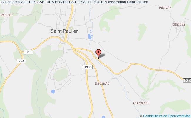 plan association Amicale Des Sapeurs Pompiers De Saint Paulien Saint-Paulien
