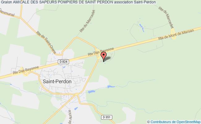 plan association Amicale Des Sapeurs Pompiers De Saint Perdon Saint-Perdon