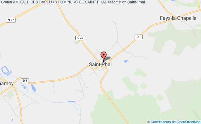 plan association Amicale Des Sapeurs Pompiers De Saint Phal Saint-Phal