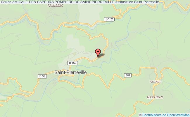 plan association Amicale Des Sapeurs Pompiers De Saint Pierreville Saint-Pierreville