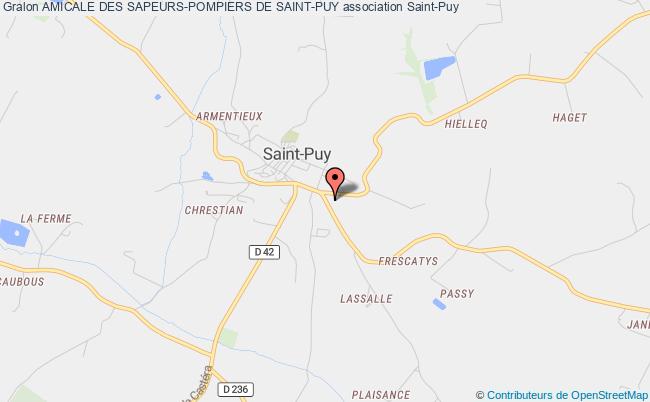 plan association Amicale Des Sapeurs-pompiers De Saint-puy Saint-Puy
