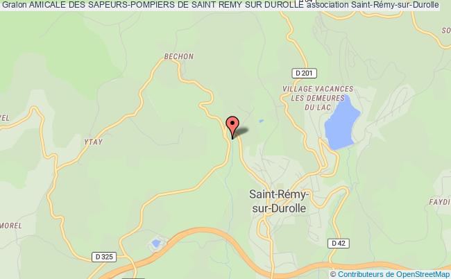 plan association Amicale Des Sapeurs-pompiers De Saint Remy Sur Durolle Saint-Rémy-sur-Durolle