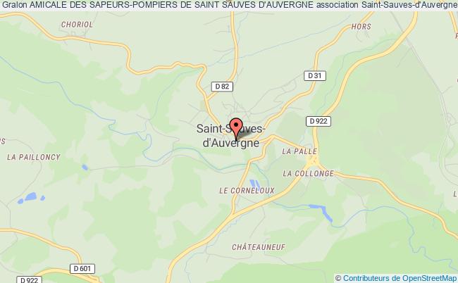 plan association Amicale Des Sapeurs-pompiers De Saint Sauves D'auvergne Saint-Sauves-d'Auvergne