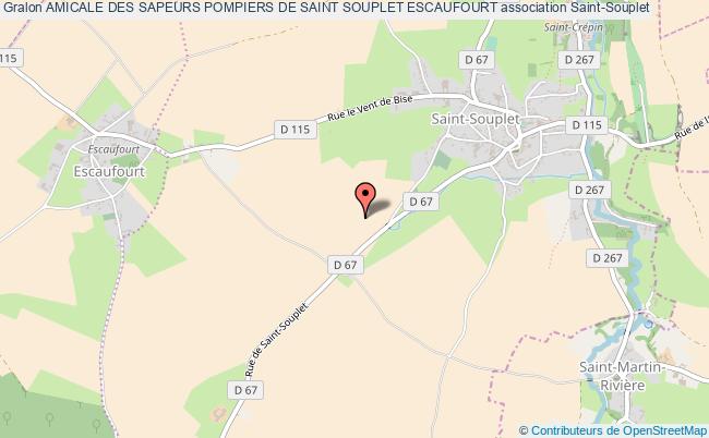 plan association Amicale Des Sapeurs Pompiers De Saint Souplet Escaufourt Saint-Souplet