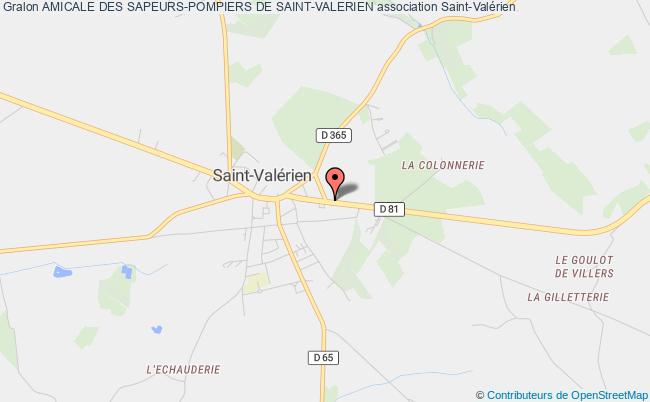 plan association Amicale Des Sapeurs-pompiers De Saint-valerien Saint-Valérien