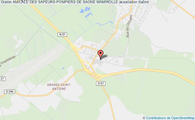 plan association Amicale Des Sapeurs-pompiers De Saone Mamirolle Saône