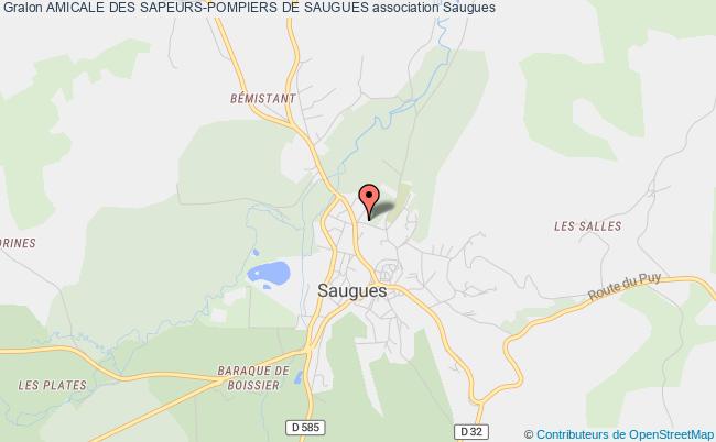plan association Amicale Des Sapeurs-pompiers De Saugues Saugues