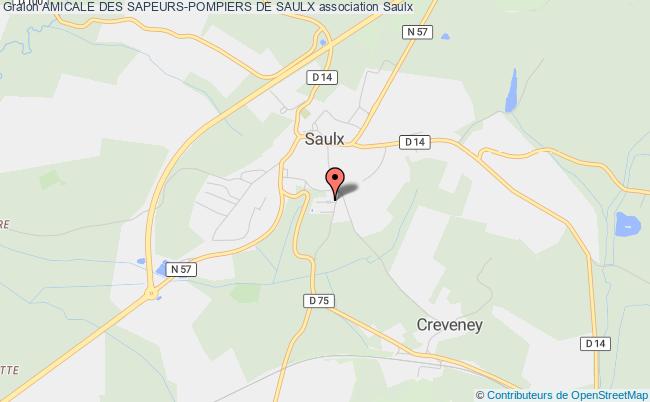 plan association Amicale Des Sapeurs-pompiers De Saulx Saulx