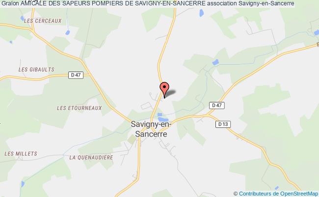 plan association Amicale Des Sapeurs Pompiers De Savigny-en-sancerre Savigny-en-Sancerre