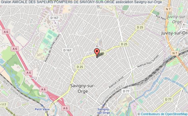 plan association Amicale Des Sapeurs Pompiers De Savigny-sur-orge Savigny-sur-Orge