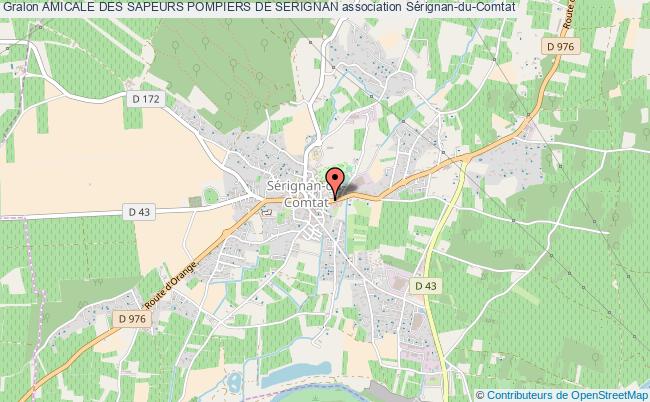 plan association Amicale Des Sapeurs Pompiers De Serignan Sérignan-du-Comtat