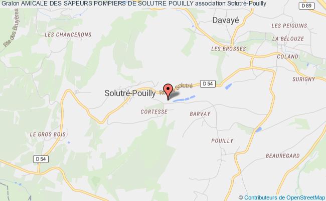 plan association Amicale Des Sapeurs Pompiers De Solutre Pouilly Solutré-Pouilly