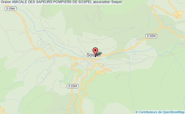 plan association Amicale Des Sapeurs Pompiers De Sospel 