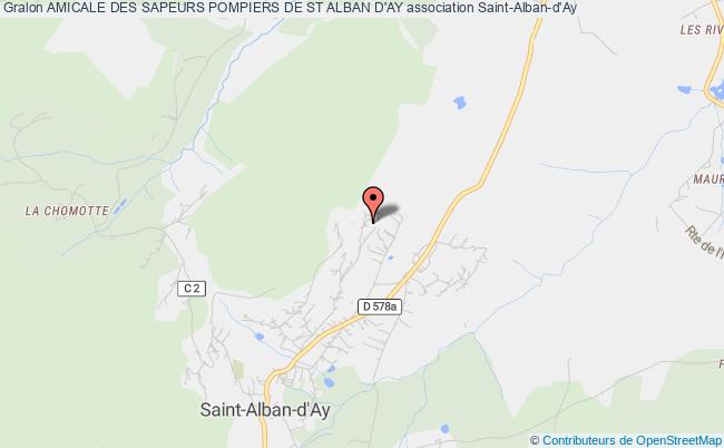 plan association Amicale Des Sapeurs Pompiers De St Alban D'ay Saint-Alban-d'Ay