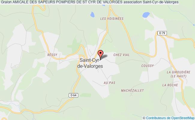 plan association Amicale Des Sapeurs Pompiers De St Cyr De Valorges Saint-Cyr-de-Valorges