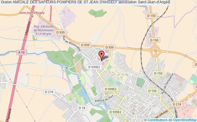 plan association Amicale Des Sapeurs-pompiers De St Jean D'angely Saint-Jean-d'Angély