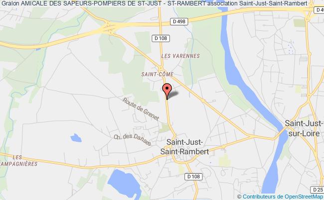 plan association Amicale Des Sapeurs-pompiers De St-just - St-rambert Saint-Just-Saint-Rambert