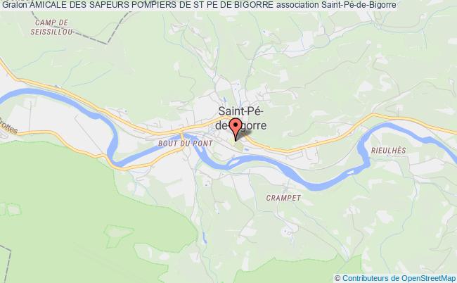 plan association Amicale Des Sapeurs Pompiers De St Pe De Bigorre Saint-Pé-de-Bigorre