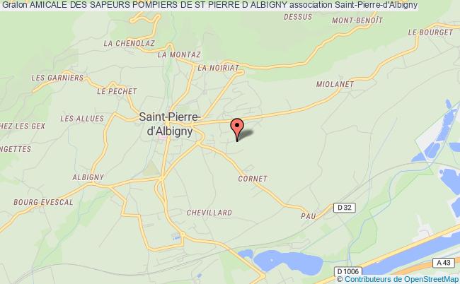 plan association Amicale Des Sapeurs Pompiers De St Pierre D Albigny Saint-Pierre-d'Albigny