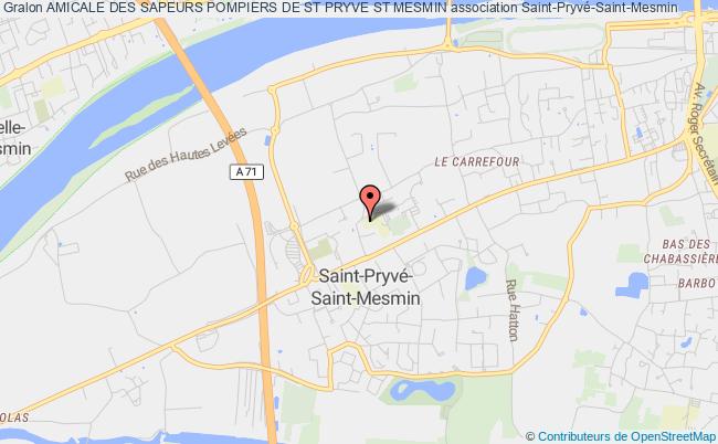 plan association Amicale Des Sapeurs Pompiers De St Pryve St Mesmin Saint-Pryvé-Saint-Mesmin