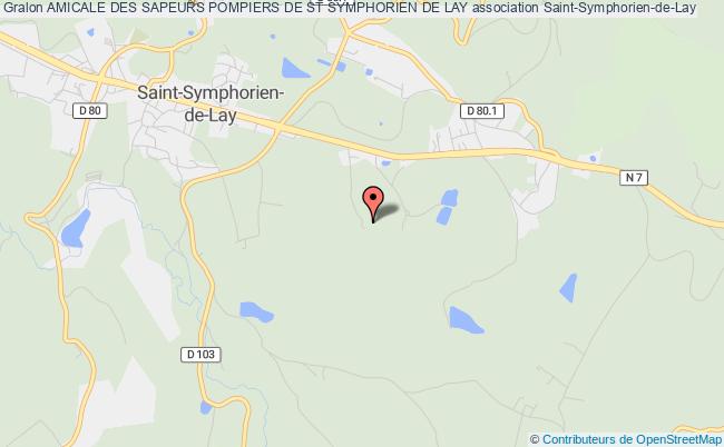 plan association Amicale Des Sapeurs Pompiers De St Symphorien De Lay Saint-Symphorien-de-Lay