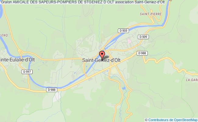 plan association Amicale Des Sapeurs-pompiers De Stgeniez D Olt Saint-Geniez-d'Olt