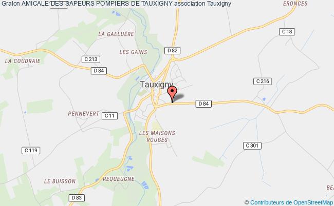 plan association Amicale Des Sapeurs Pompiers De Tauxigny Tauxigny