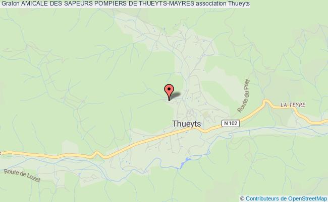 plan association Amicale Des Sapeurs Pompiers De Thueyts-mayres Thueyts