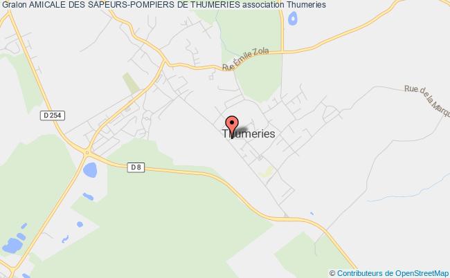 plan association Amicale Des Sapeurs-pompiers De Thumeries Thumeries
