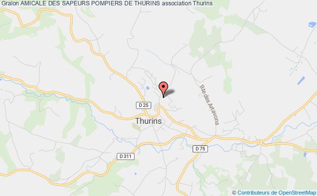 plan association Amicale Des Sapeurs Pompiers De Thurins Thurins