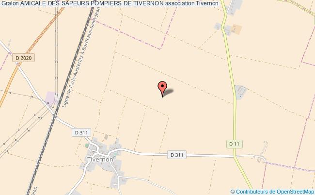 plan association Amicale Des Sapeurs Pompiers De Tivernon Tivernon