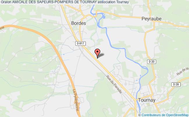 plan association Amicale Des Sapeurs-pompiers De Tournay Tournay