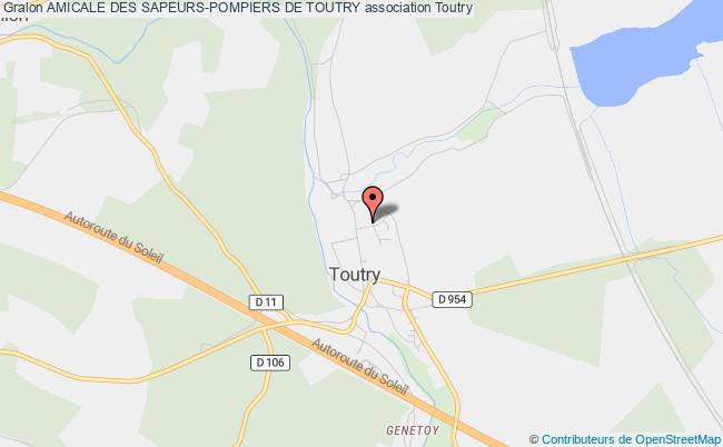 plan association Amicale Des Sapeurs-pompiers De Toutry Toutry