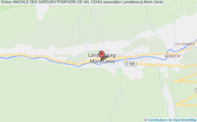 plan association Amicale Des Sapeurs Pompiers De Val Cenis Lanslebourg-Mont-Cenis