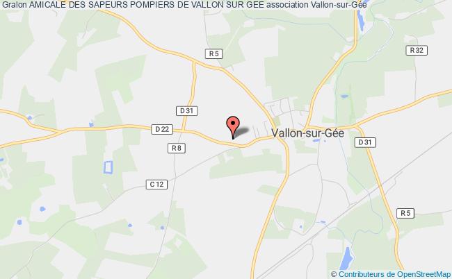 plan association Amicale Des Sapeurs Pompiers De Vallon Sur Gee Vallon-sur-Gée