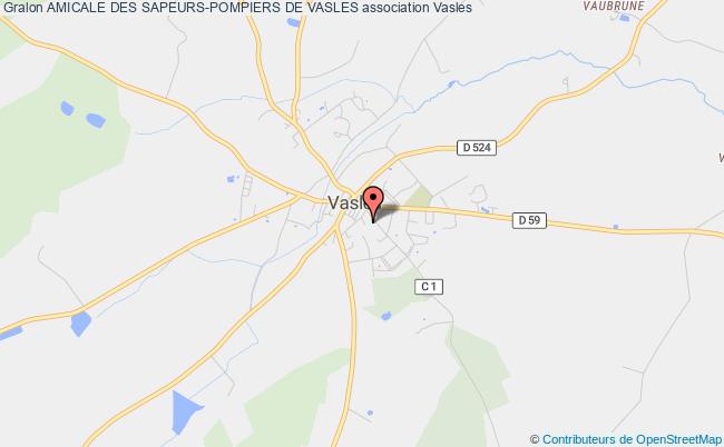 plan association Amicale Des Sapeurs-pompiers De Vasles Vasles
