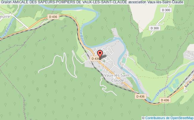 plan association Amicale Des Sapeurs-pompiers De Vaux-les-saint-claude Vaux-lès-Saint-Claude