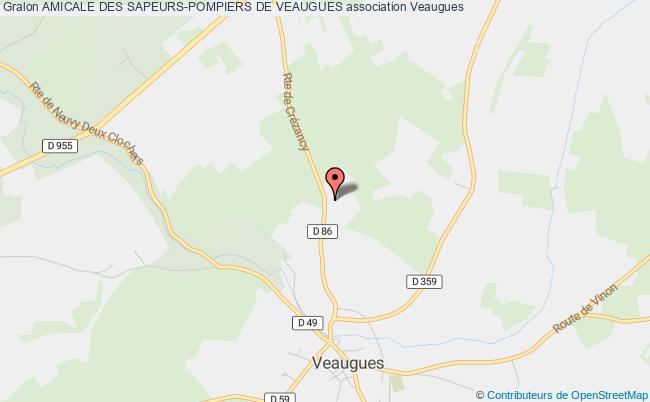 plan association Amicale Des Sapeurs-pompiers De Veaugues Veaugues