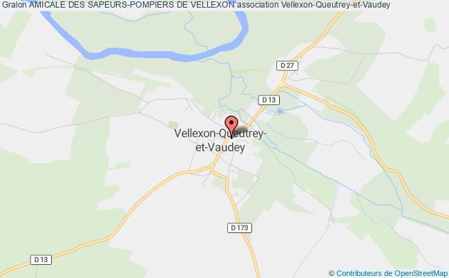 plan association Amicale Des Sapeurs-pompiers De Vellexon Vellexon-Queutrey-et-Vaudey