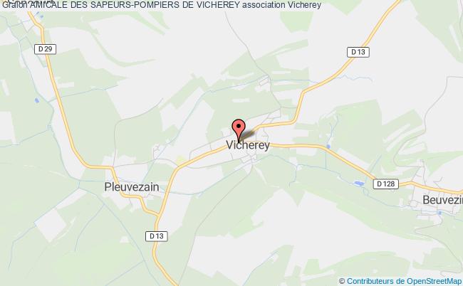 plan association Amicale Des Sapeurs-pompiers De Vicherey Vicherey