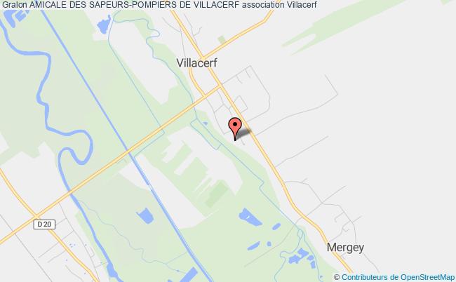 plan association Amicale Des Sapeurs-pompiers De Villacerf Villacerf