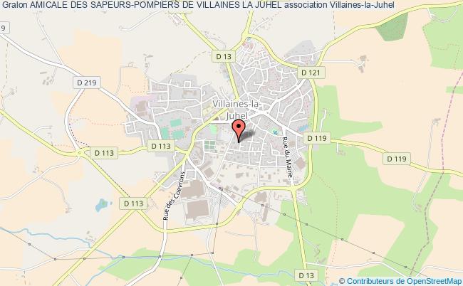 plan association Amicale Des Sapeurs-pompiers De Villaines La Juhel Villaines-la-Juhel