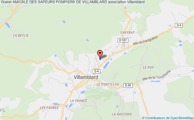 plan association Amicale Des Sapeurs Pompiers De Villamblard Villamblard