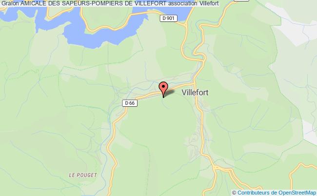 plan association Amicale Des Sapeurs-pompiers De Villefort Villefort