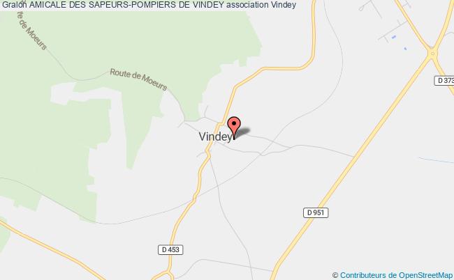 plan association Amicale Des Sapeurs-pompiers De Vindey Vindey