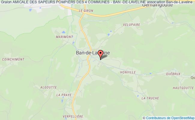 plan association Amicale Des Sapeurs Pompiers Des 4 Communes - Ban -de-laveline Ban-de-Laveline