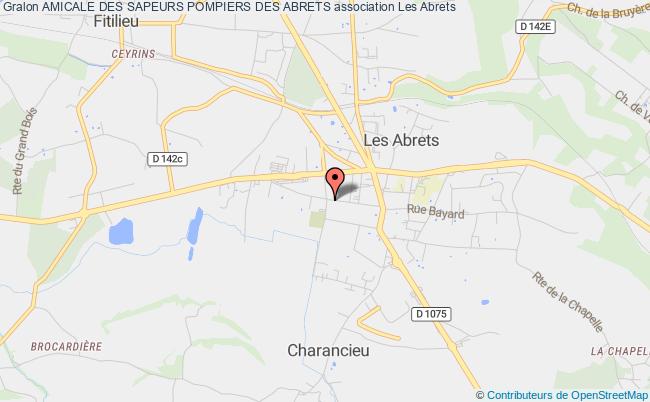 plan association Amicale Des Sapeurs Pompiers Des Abrets Les Abrets en Dauphiné