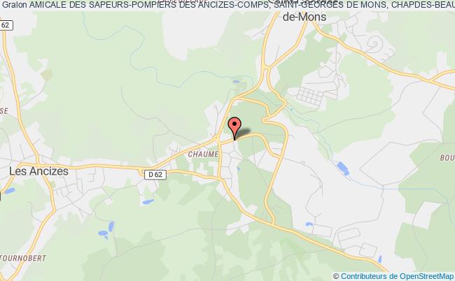 plan association Amicale Des Sapeurs-pompiers Des Ancizes-comps, Saint-georges De Mons, Chapdes-beaufort Les   Ancizes-Comps