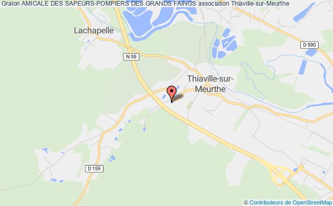 plan association Amicale Des Sapeurs-pompiers Des Grands Faings Thiaville-sur-Meurthe