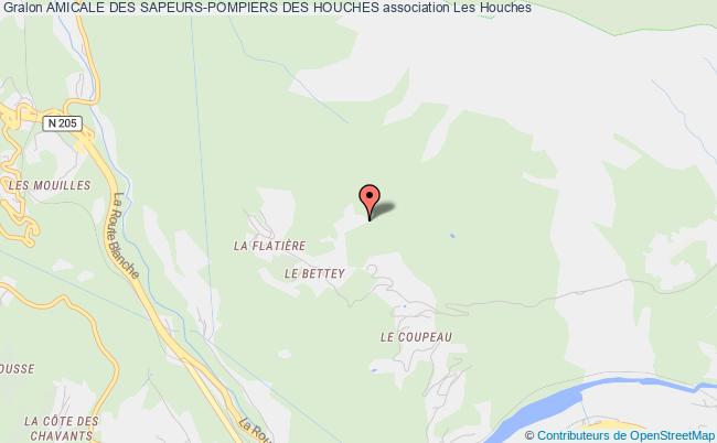 plan association Amicale Des Sapeurs-pompiers Des Houches Les   Houches